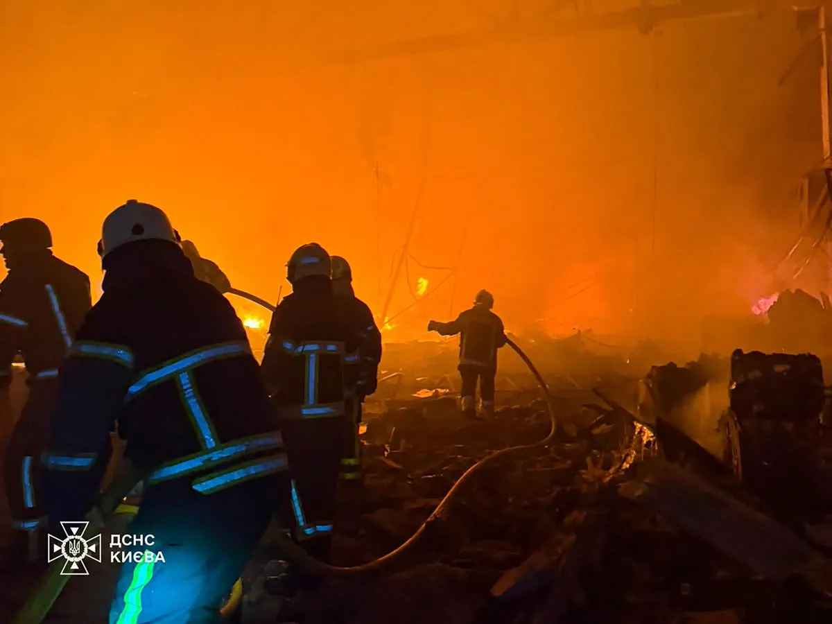 Támadás érte Kijevet, többen meghaltak  Fotó: HANDOUT / State Emergency Service of Ukrai