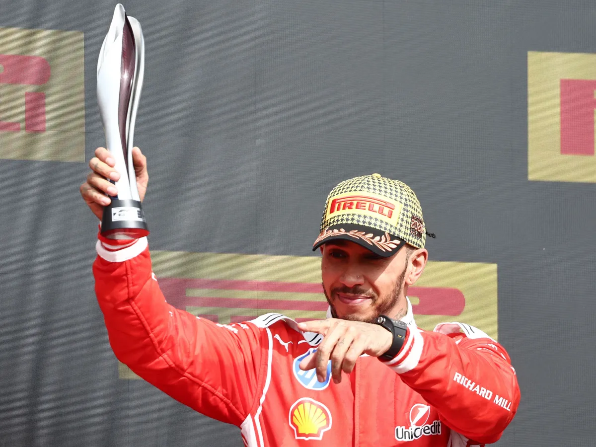 Lewis Hamilton of Ferrari after the Formula 1 British Grand Prix at Silverstone Circuit in Northampton, Great Britain on July 5, 2026. (Photo by Jakub Porzycki/NurPhoto) (Photo by Jakub Porzycki / NurPhoto via AFP)