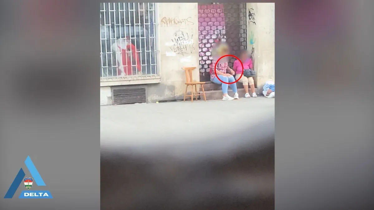 A kábítószer-terjesztő Mami a Blaha Lujza tér közelében éppen kristályt árul