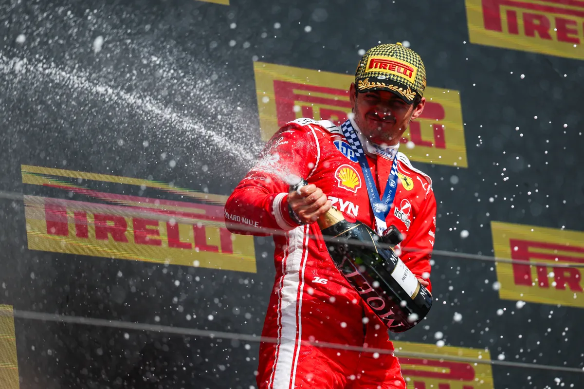 Charles Leclerc nyert Silverstone-ban
