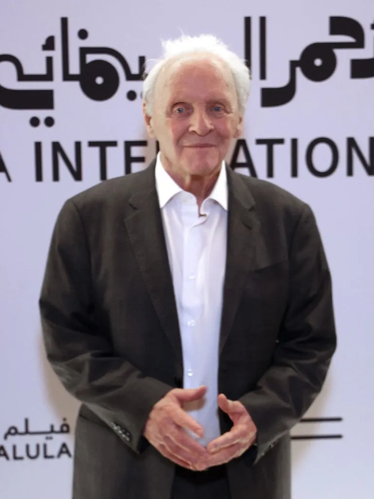 Sir Anthony Hopkins poses during the 5th edition of Red Sea Film Festival in Jeddah, Saudi Arabia, on December 10, 2025. Photo by Patrick Baz (Photo by Patrick BAZ / Red Sea Film Festival / FACTSTORY)