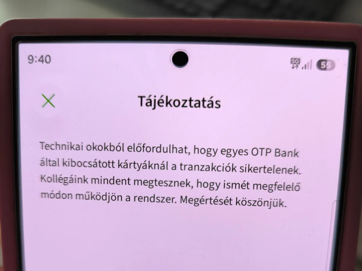 otp, bank, leállás, hiba