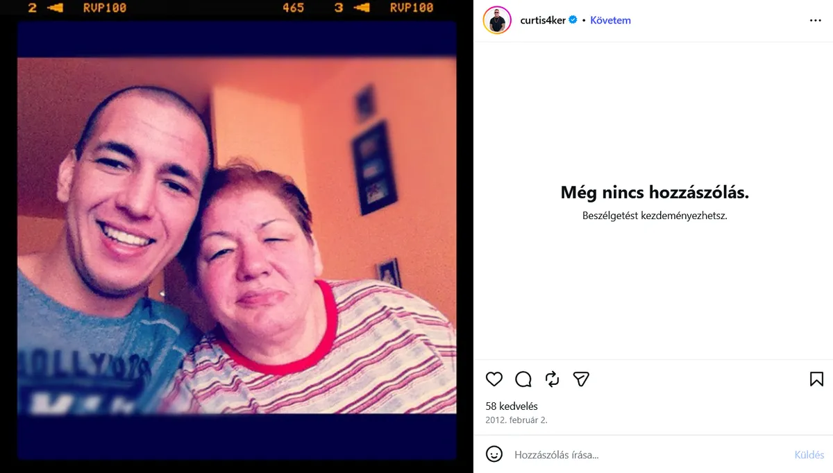 Curtis 2012 február 3-án tette ki az első Instagram posztját.