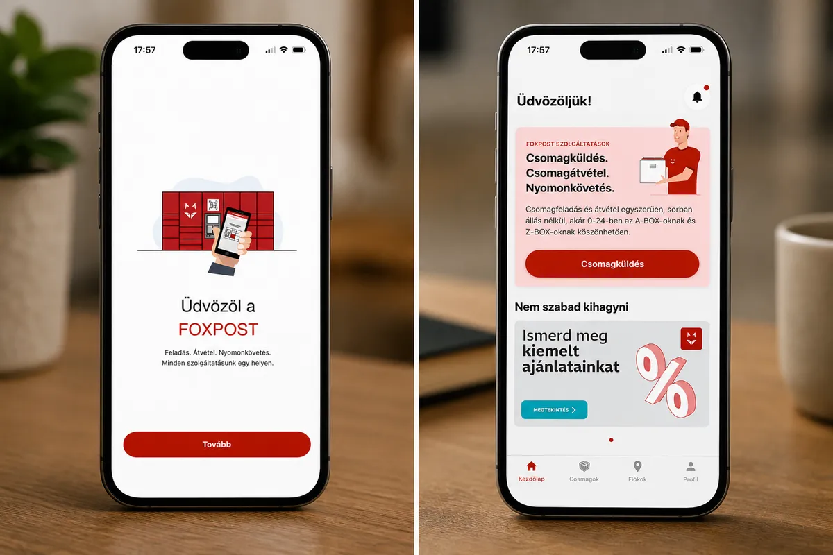 FOXPOST, csomag, applikáció