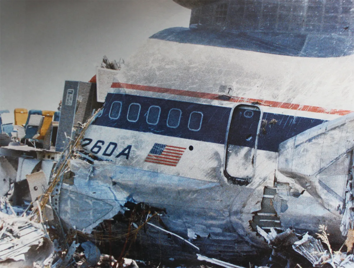 Delta Air Lines 191-es járatának elejéből szinte semmi sem maradt a becsapódást követően