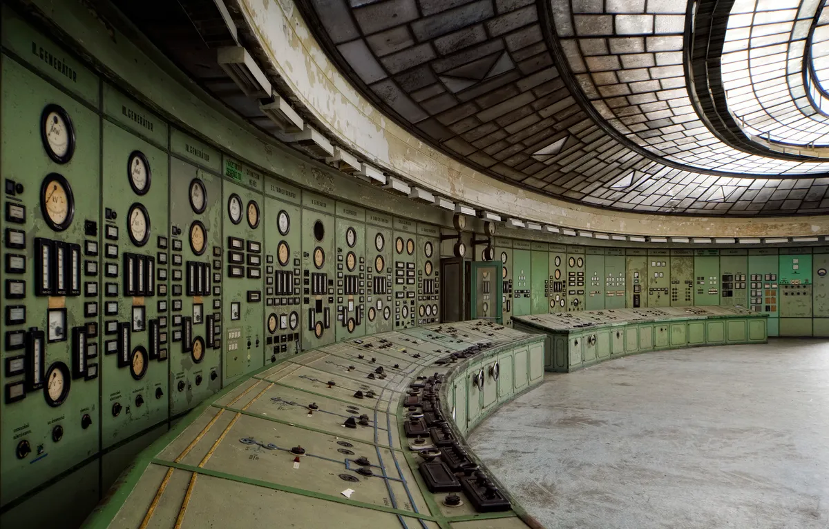 A Kelenföldi Erőmű art deco stílusú irányítóterme