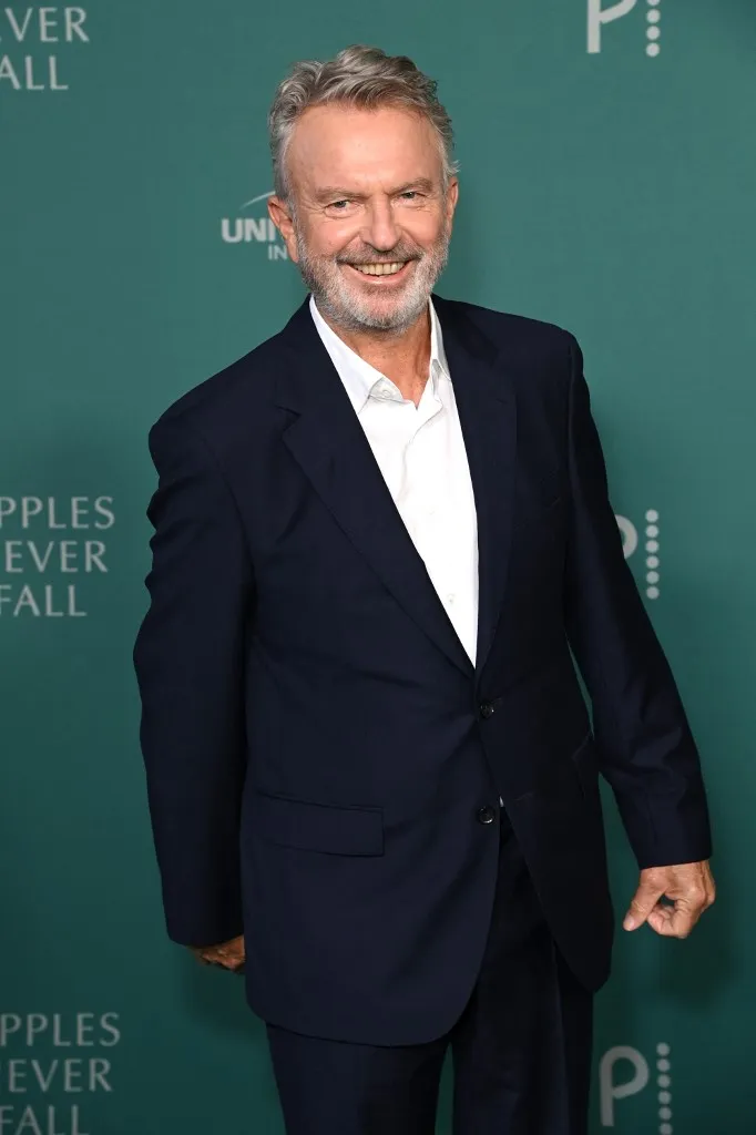 LOS ANGELES, CALIFORNIA - MARCH 12: Sam Neill attends the Los Angeles Premiere Of Peacock's New Series "Apples Never Fall" at Academy Museum of Motion Pictures on March 12, 2024 in Los Angeles, California. Jon Kopaloff/Getty Images/AFP (Photo by Jon Kopaloff / GETTY IMAGES NORTH AMERICA / Getty Images via AFP)