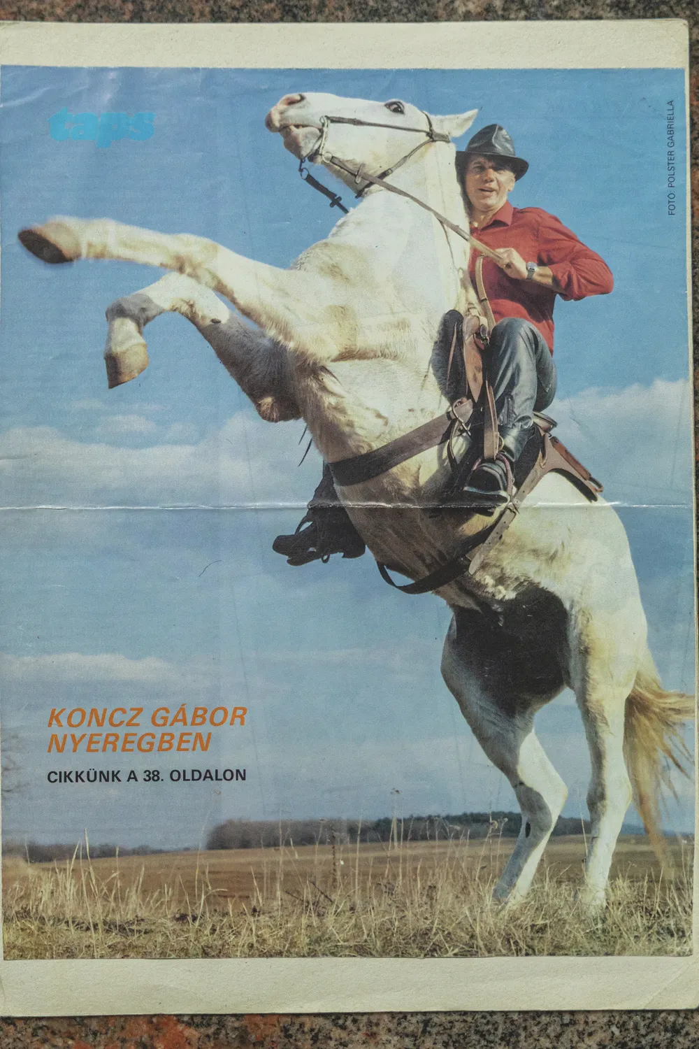 Koncz Gábor gyermekkorától imádja a lovakat és a lovaglást.