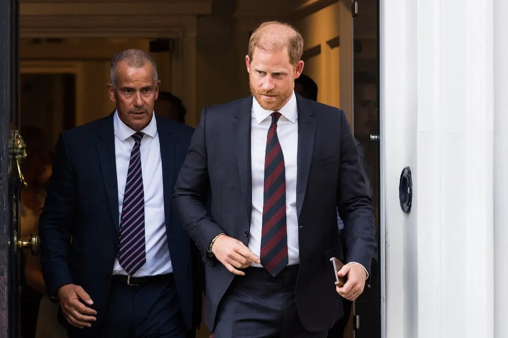LONDON, UNITED KINGDOM - APRIL 07, 2026: Prince Harry, Duke of Sussex, leaves Chatham House after attending the Invictus Games Foundation conference in London, United Kingdom on July 07, 2026. The Duke of Sussex has travelled to the UK to attend engagements marking the one-year countdown to the 2027 Invictus Games. (Photo by WIktor Szymanowicz/NurPhoto) (Photo by WIktor Szymanowicz / NurPhoto via AFP)