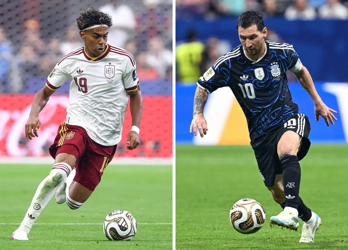 Lamine Yamal és Lionel Messi