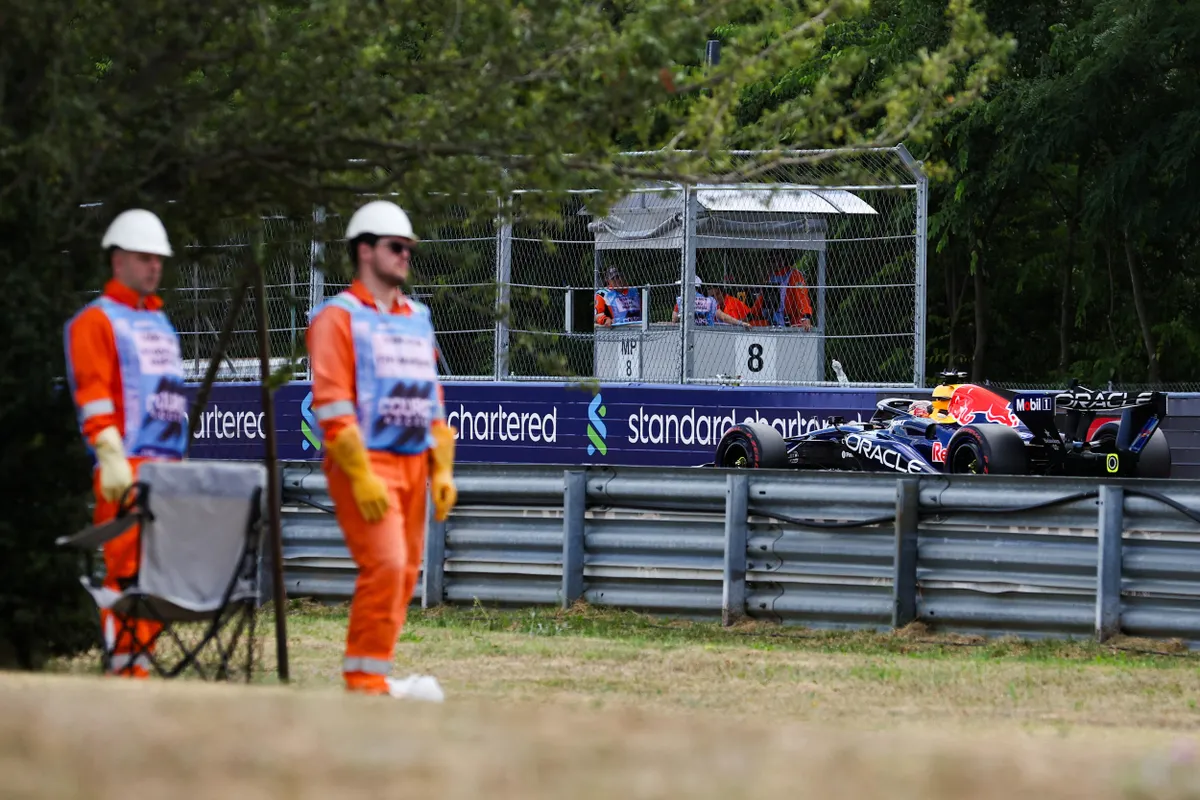 Max Verstappen a Magyar Nagydíj szabadedzésén