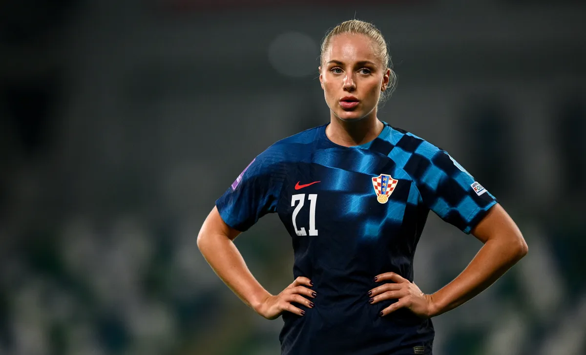 A horvátok foci-vb-s kudarca után Ana Maria Markovics ráijesztett a párjára