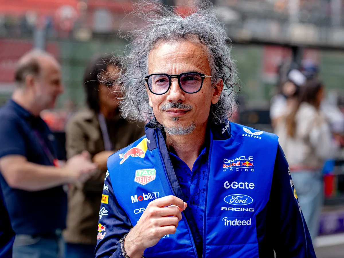 Laurent Mekies, Team Principal of Oracle Red Bull Racing, attends the Formula 1 Belgium Tour at the Spa Francorchamps circuit in Spa, Belgium, on July 19, 2026. (Photo by Marcel van Dorst/EYE4IMAGES/NurPhoto) (Photo by Marcel van Dorst / NurPhoto via AFP)
