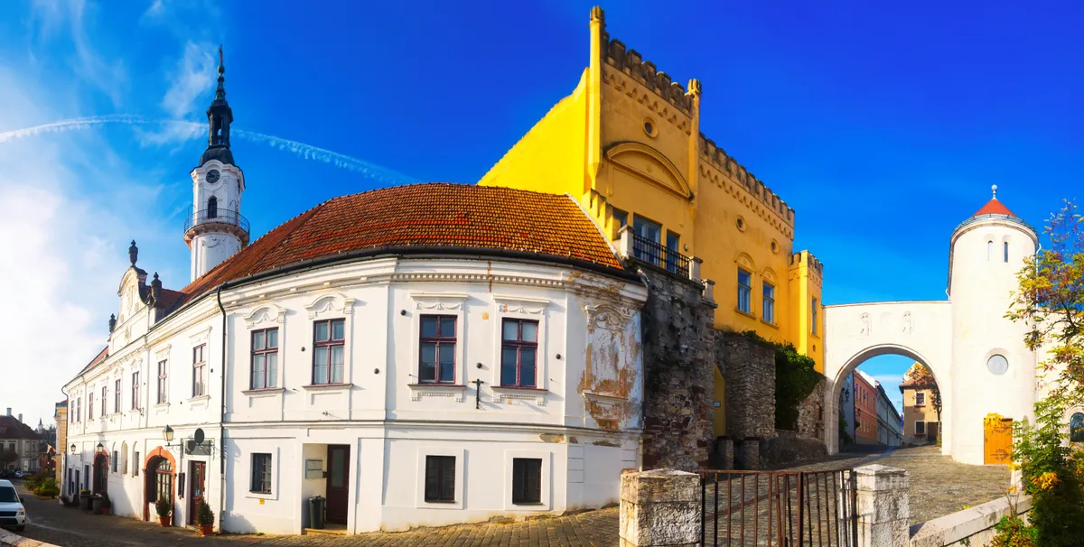 Veszprémi utcarészlet a várnegyedben.