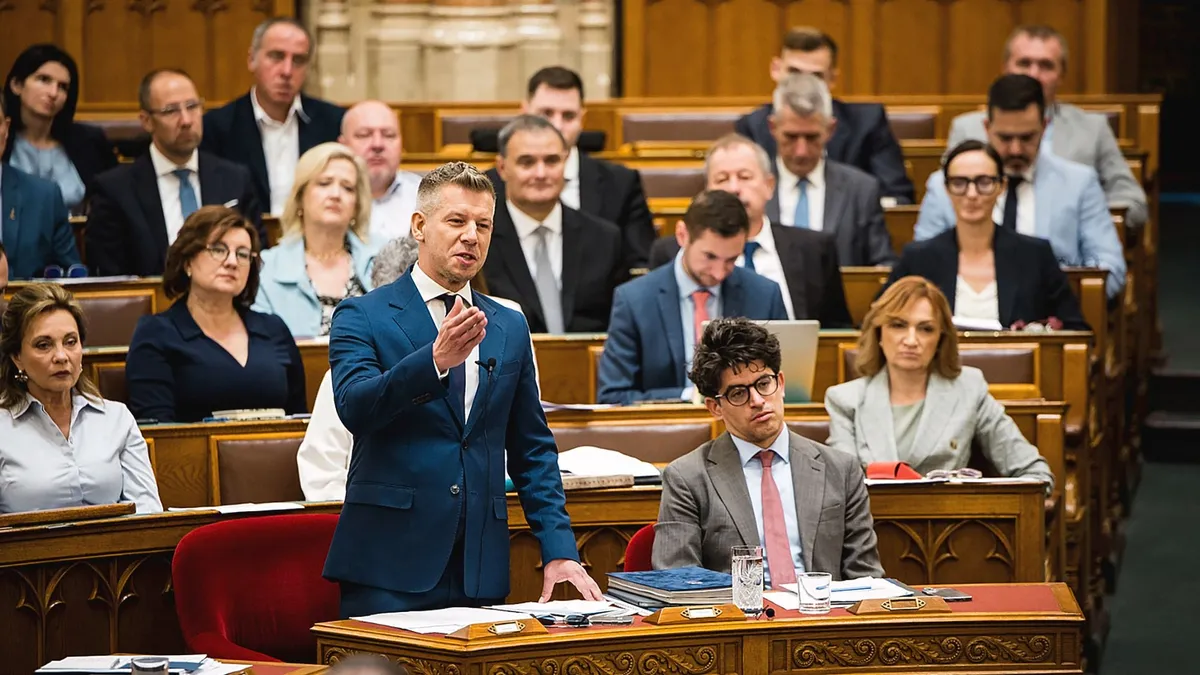 Leszavazta a Tisza Párt a Vagyonvisszaszerzési Hivatal bírósági felügyeletét (Fotó: Ladóczki Balázs)