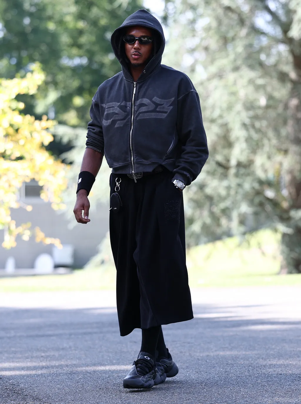 Jules Kounde,JulesKounde,                       France's defender #05 Jules Kounde arrives for a training camp as part of preparations for upcoming FIFA World Cup 2026 Group D European qualification football matches, at the team's training grounds in Clai