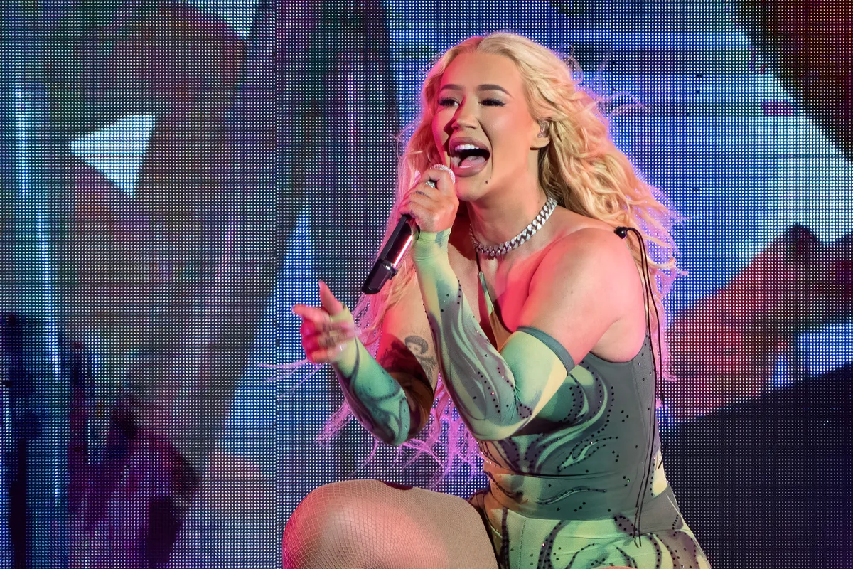 Australian rapper Iggy Azalea performs onstage at the AT&T Center in San Antonio, Texas, on September 9, 2022. (Photo by SUZANNE CORDEIRO / AFP)