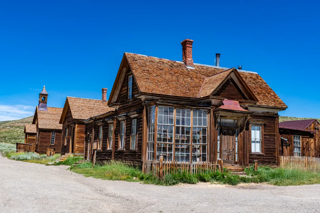Az aranyásók szél koptatta falva (Bodie, Kalifornia)