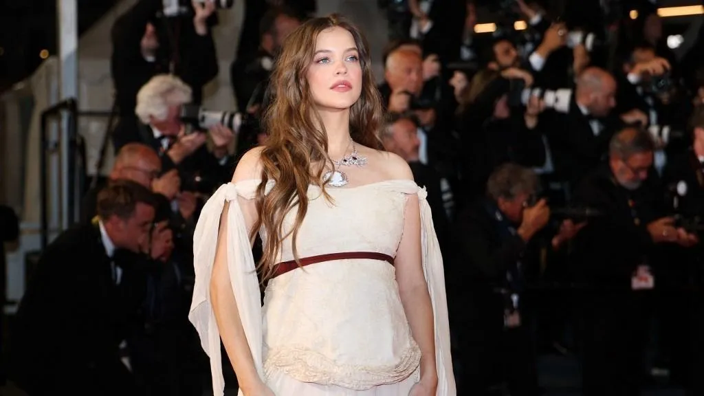 Hungarian model Barbara Palvin arrives for the screening of the film "Paper Tiger" at the 79th edition of the Cannes Film Festival in Cannes, southern France on May 16, 2026. (Photo by Sameer AL-DOUMY / AFP)