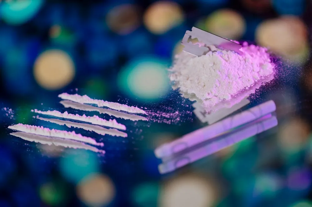 Cocaine with razor blade and bank note | usage worldwide (Photo by Christoph Hardt/Geisler-Fotopres / Geisler-Fotopress / dpa Picture-Alliance via AFP)