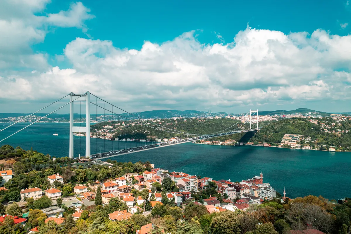 Isztambul, a Boszporusz két oldalán elterülő város