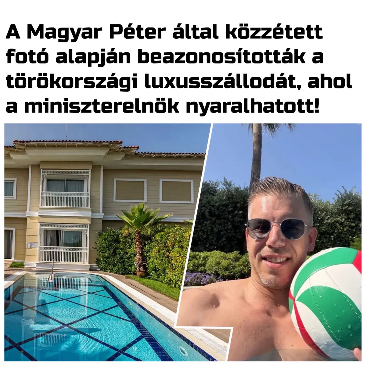 Magyar Péter nyaral