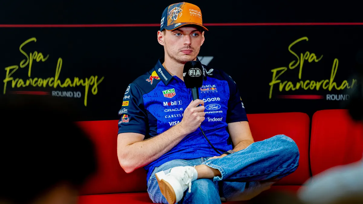 Formula 1 driver Max Verstappen of Oracle Red Bull Racing during the Formula 1 Belgium at Spa Francorchamps on July 16, 2026 in Spa, Belgium. (Photo by Marcel van Dorst/EYE4IMAGES/NurPhoto) (Photo by Marcel van Dorst / NurPhoto via AFP)