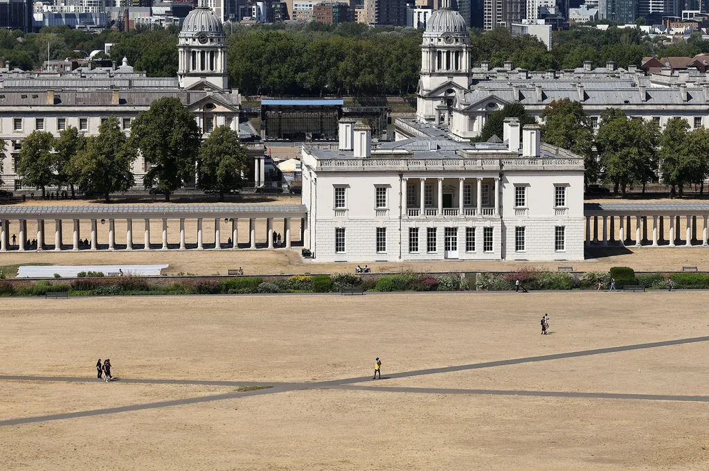 Londoni Greenwich Park aszály idején