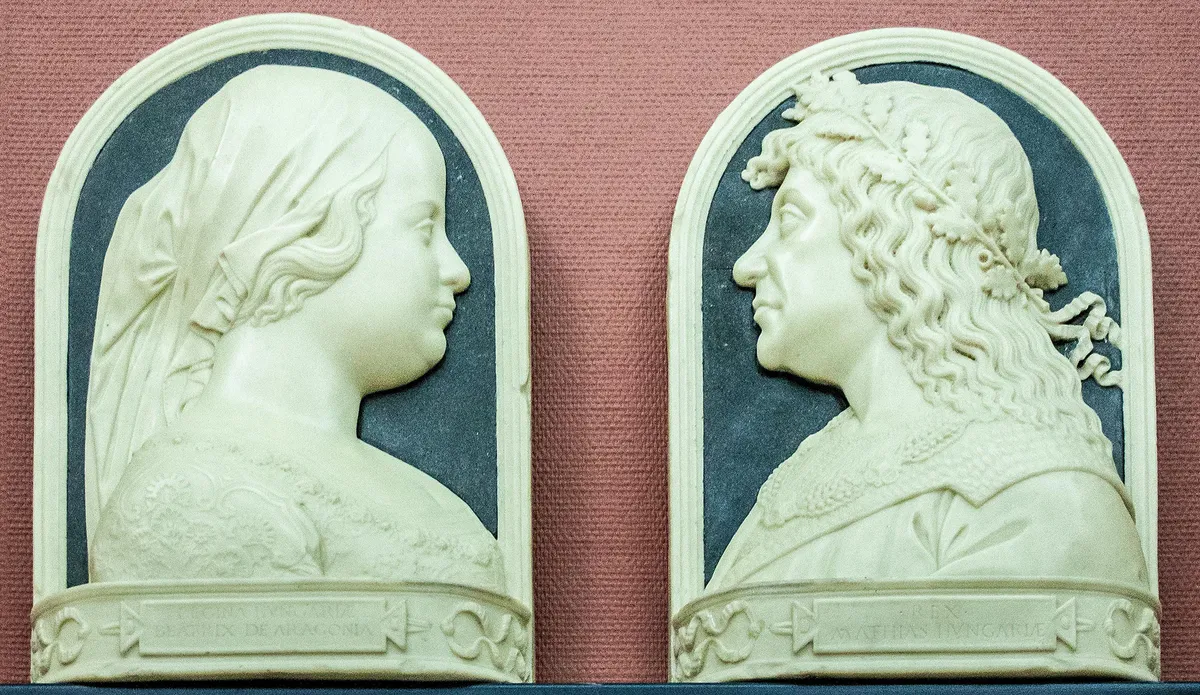 Aragóniai Beatrix és Mátyás király portréja