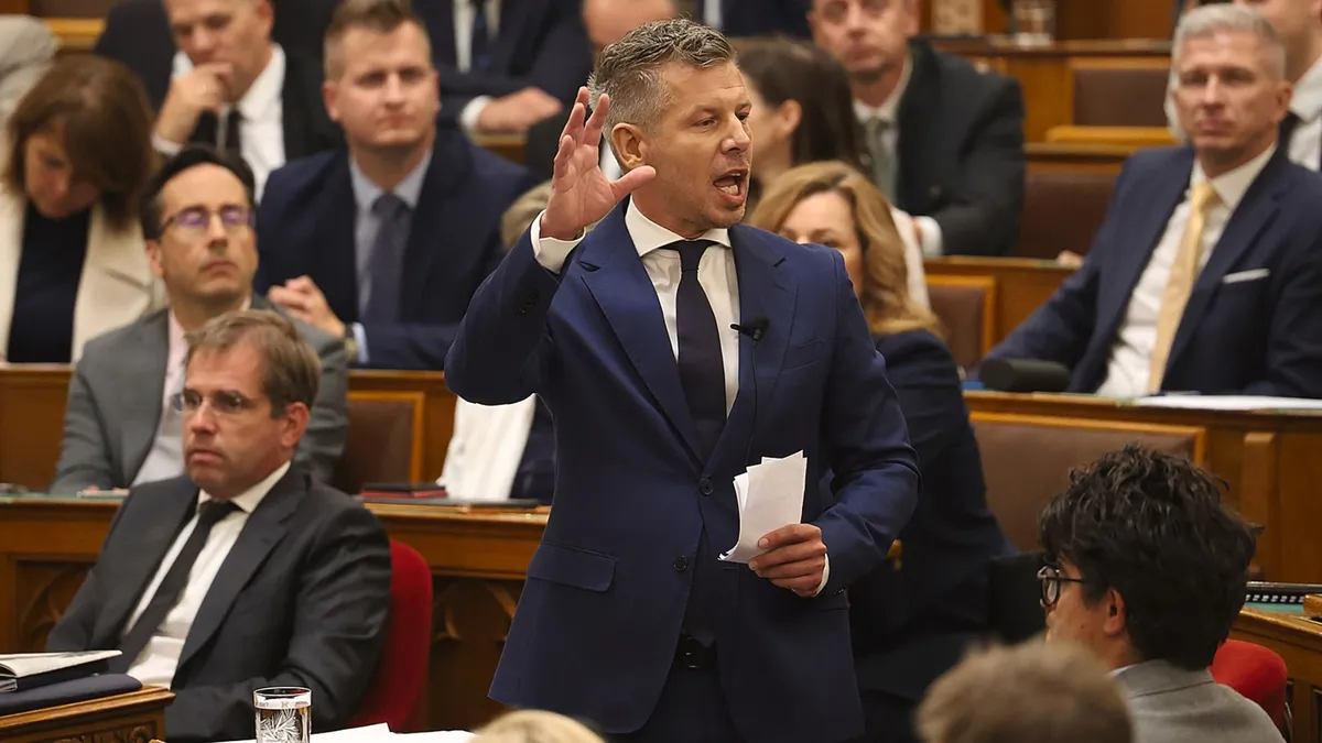 Magyar Péter nyugdíjemelésével sem volt mindenki elégedett (Fotó: Hatlaczki Balázs)