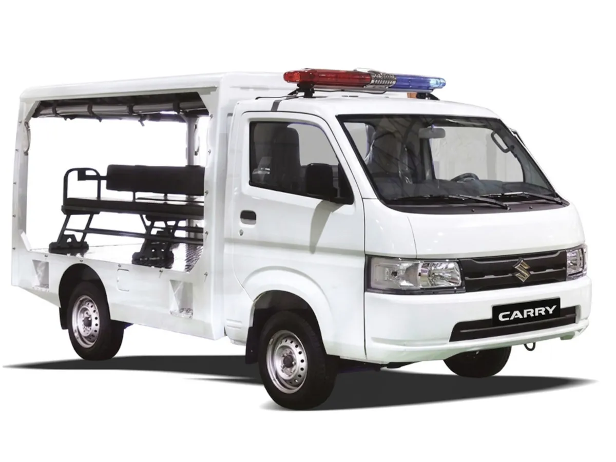 Megkülönböztető jelzésekkel jön a Suzuki Carry járőrautó kivitele.