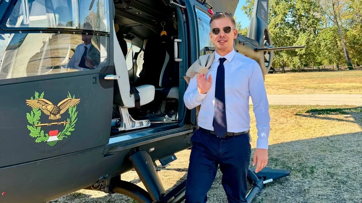 Paks, Magyar Péter, helikopter