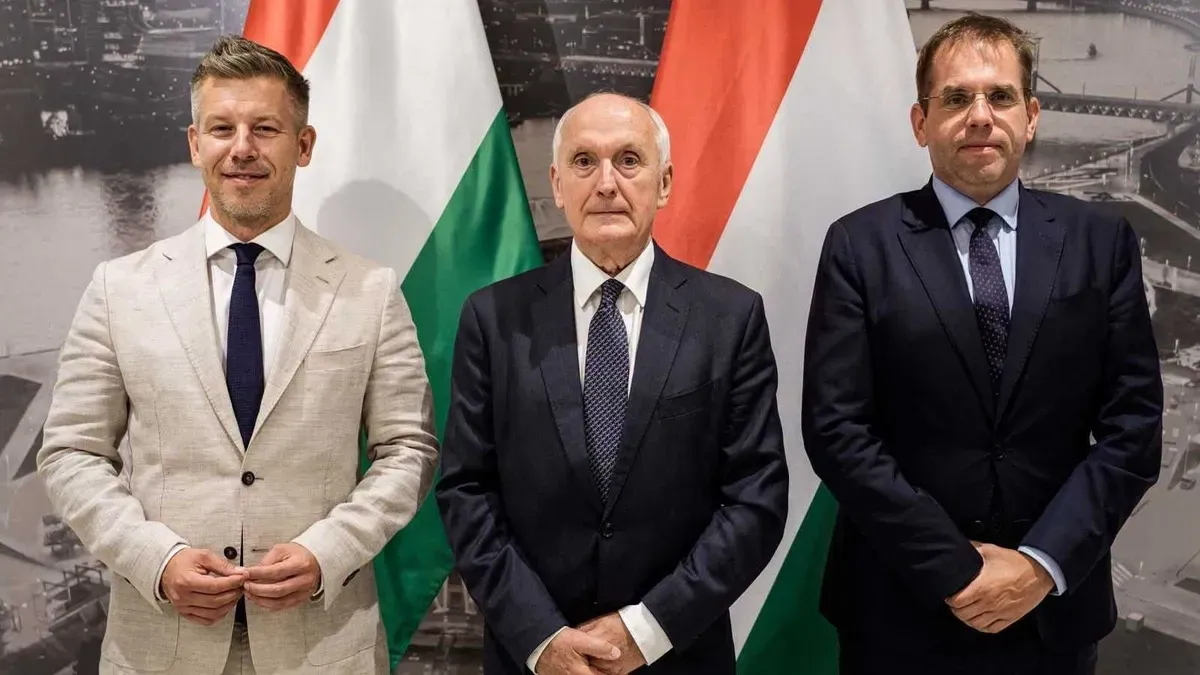 Baka Andrást jelölte köztársasági elnöknek a Tisza-frakció (Forrás: Facebook/Magyar Péter)