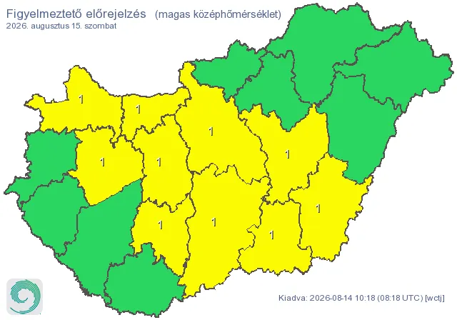 Ismét hőségé lesz a főszerep az országban.