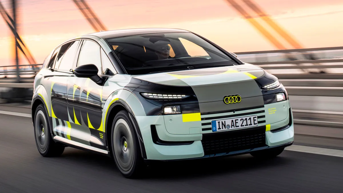 A jól ismert MEB-alapú kompakt elektromos autót veszi a nevére az Audi.