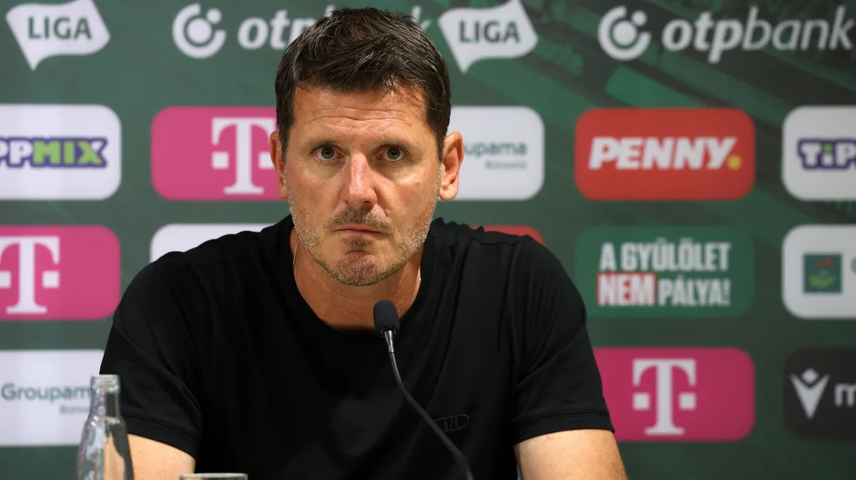 Borbály Balázs a Górnik Zabrze-FTC mérkőzés előtt