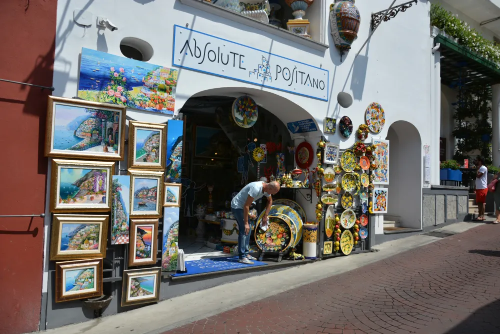 Positano egyik utcája