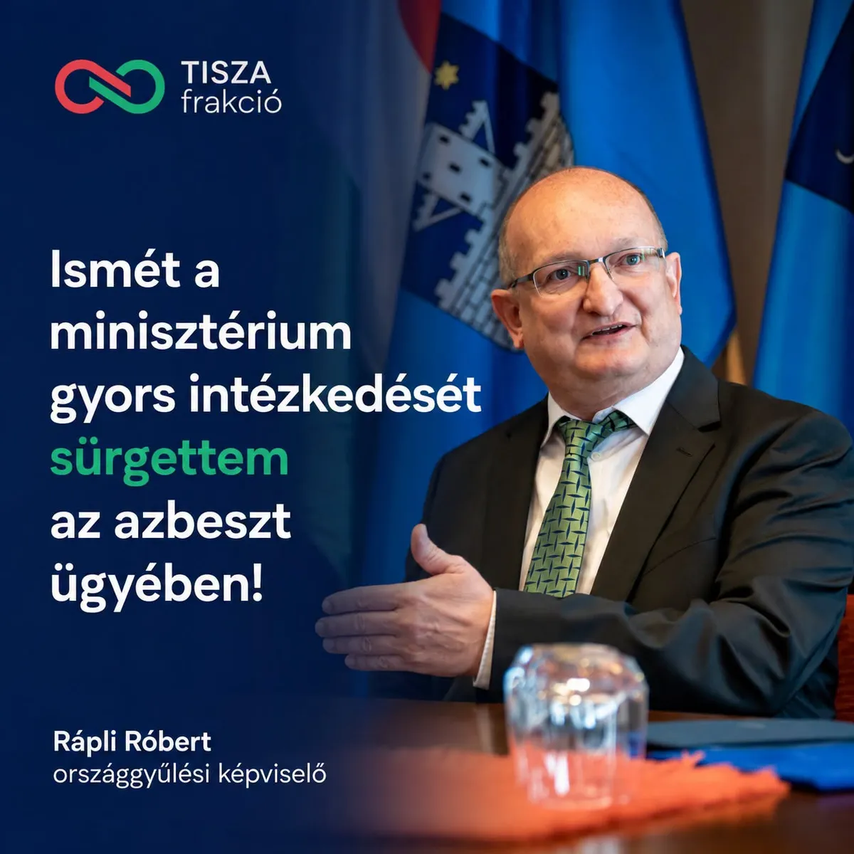 Rápli Róbert szerint a szombathelyiek joggal türelmetlenek az azbesztmentesítés miatt (Forrás: Facebook/Rápli Róbert)
