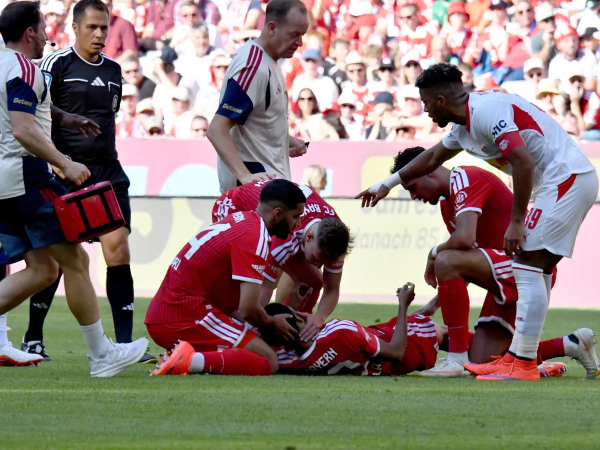 Jamal Musiala, a Bayern München sztárja a frászt hozta a szurkolókra