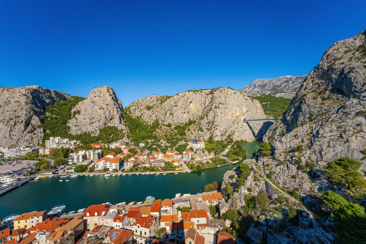 Omiš a horvátországi tűz előtt