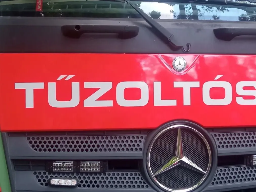 Szolnok, Bányász utca, lakóházak, tűzoltók, Katasztrófavédelem, avartűz, oltás A tűz több irányban terjed Szolnokon, további egységek is a helyszínre tartanak Fotó: MediaWorks