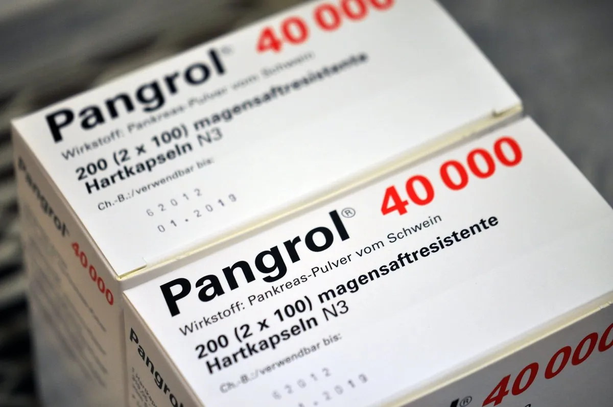 A gyógyszerhiány miatt sok magyar beteg külföldről kényszerül beszerezni a Pangrol és a Kreon nevű készítményeket (Fotó: Apotheke Adhoc)