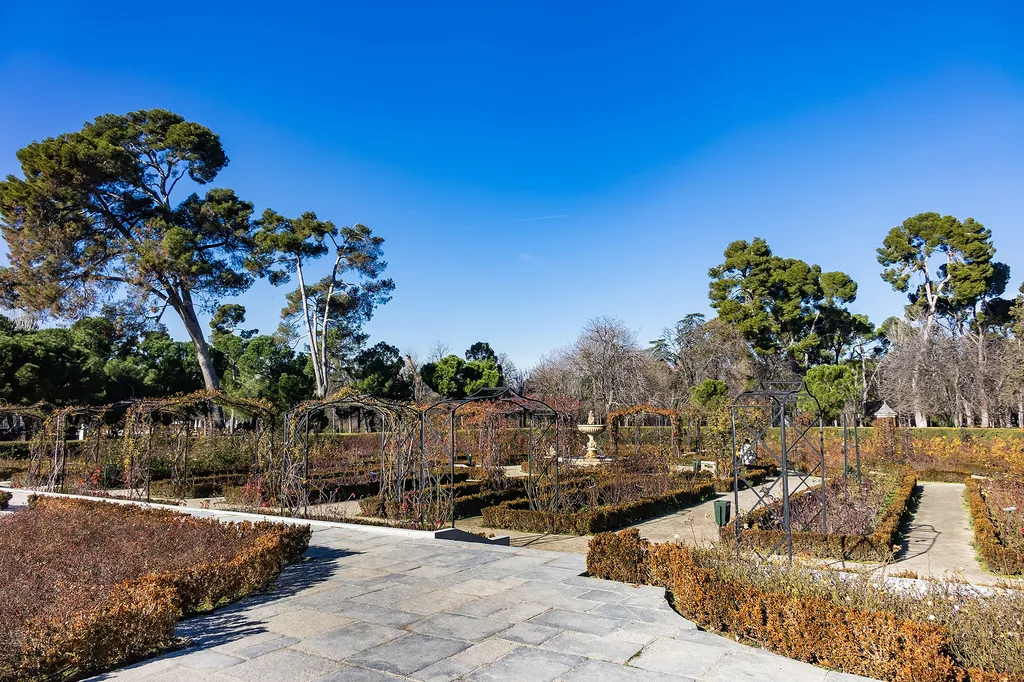 A madridi Buen Retiro park aszály idején