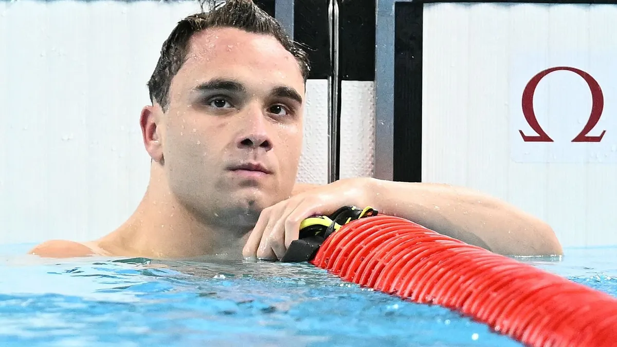 Milák Kristóf a 2024-es párizsi olimpián aranyérmes lett 100 pillangón