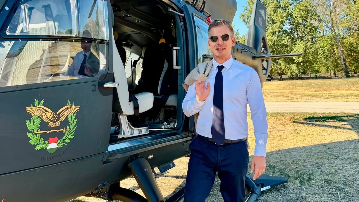 Magyar Péter honvédségi helikopterrel indult el a paksi kormányülésre