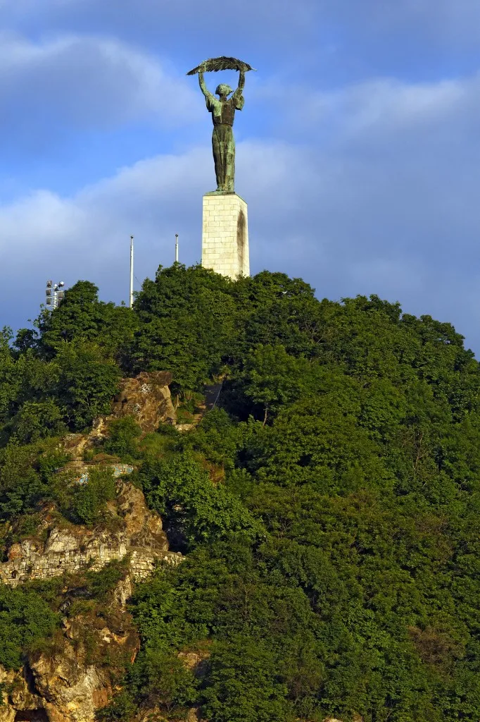 Budapest, Hungary, area classified as World Heritage, Buda, Citadella Setany, Citadel District, the monument of independence on Gellert Hill (Photo by HAUSER Patrice / hemis.fr / hemis.fr / Hemis via AFP)