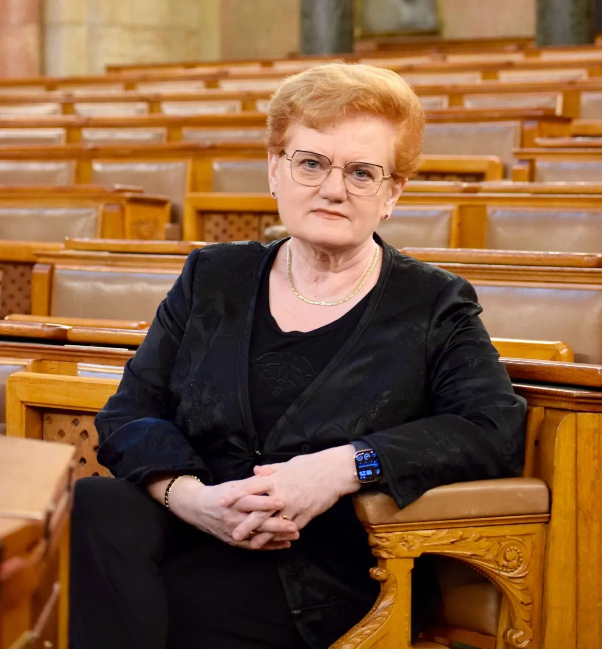 Szalai Piroska fideszes országgyűlési képviselő szerint gazdasági szempontból sem indokolható a nyugdíjasok 13. és 14. havi juttatásának megváltoztatása (Forrás: Szalai Piroska/Facebook)