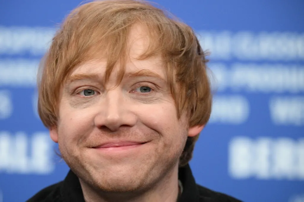 British actor Rupert Grint attends a press conference for the film "Yon Lapsi" presented in competition at the 76th Berlinale, Europe's first major film festival of the year, in Berlin on February 14, 2026. (Photo by RALF HIRSCHBERGER / AFP)