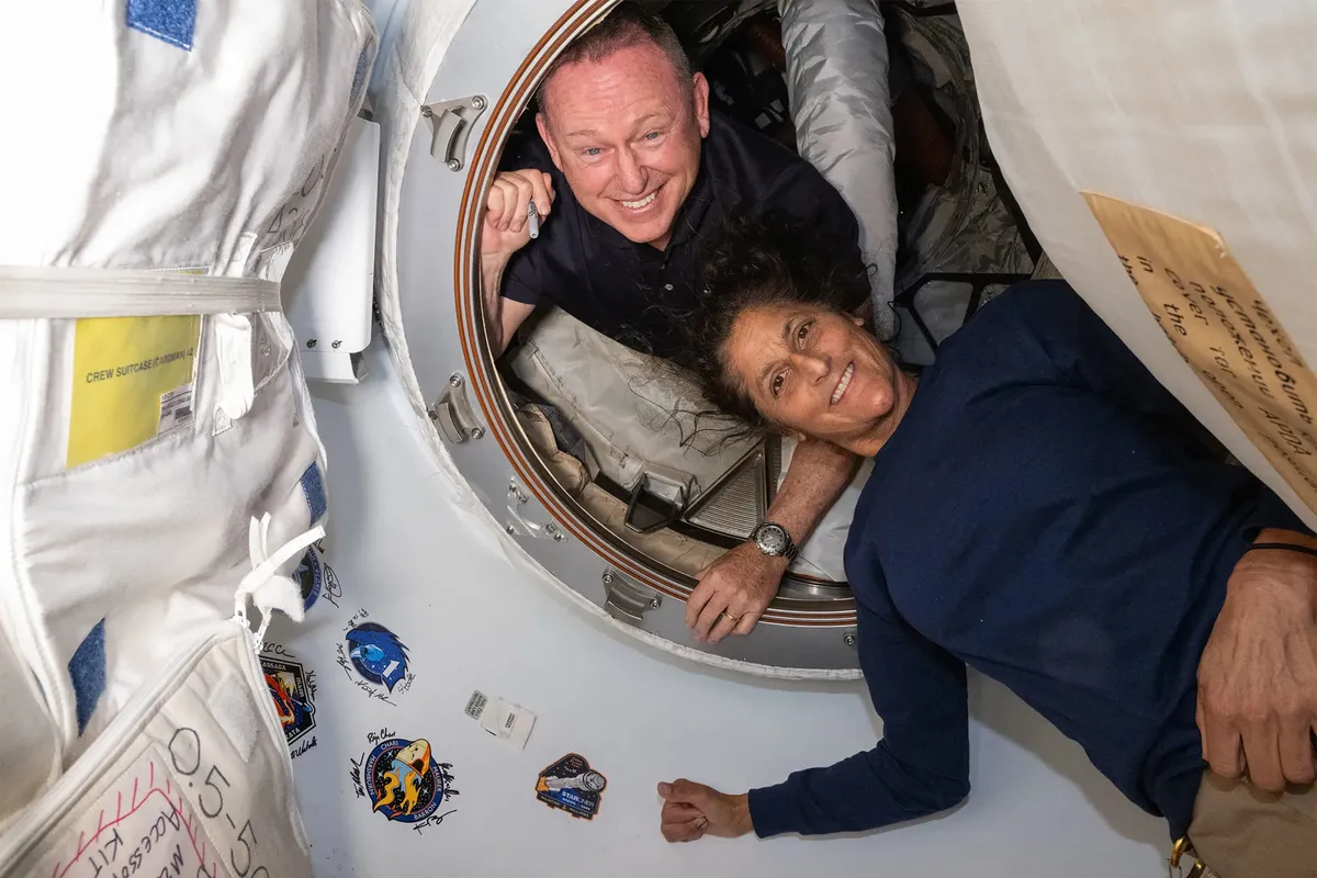 A NASA két űrhajósa, Butch Wilmore és Sunita Williams.
