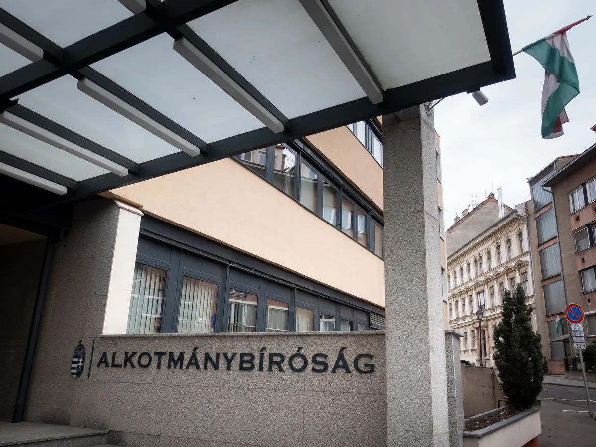 The Constitutional Court of Hungary (Alkotmanybirosag) is seen in Budapest, Hungary, on April 10, 2026. (Photo by Mateusz Wlodarczyk/NurPhoto) (Photo by Mateusz Wlodarczyk / NurPhoto via AFP) Amnesty International